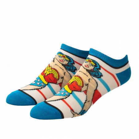 Justice League Hero Characters 5-Pair Pack of Ankle Socks